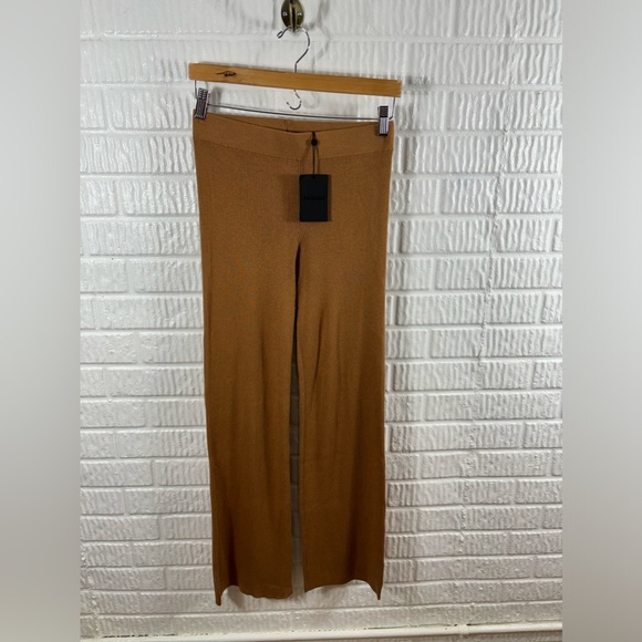 Nadaam Ribbed Flare Pant Small Cashmere Silk NWT - Picture 2 of 5